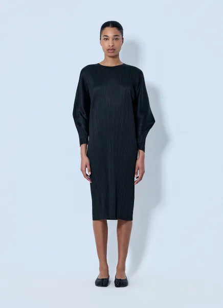 Pleated Midi Dress