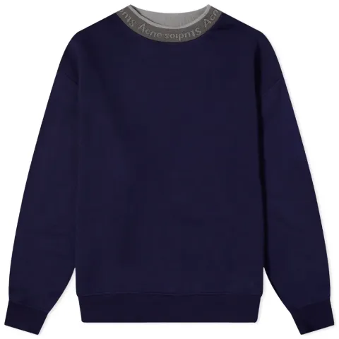 Fulton Reverse Logo Rib Crew Sweat