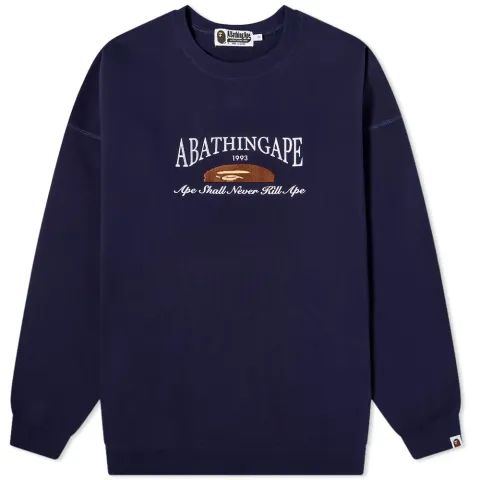 Embroidery Oversized Crew Sweat