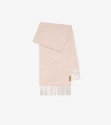 B Charm Cashmere Scarf in Peony pink
