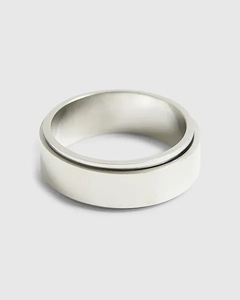 River Island Steel Spinner Rings