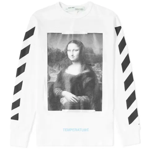 Long Sleeve Diagonal Monalisa Tee