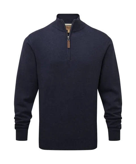 Schöffel Country Porthmeor Quarter Zip Jumper - Navy