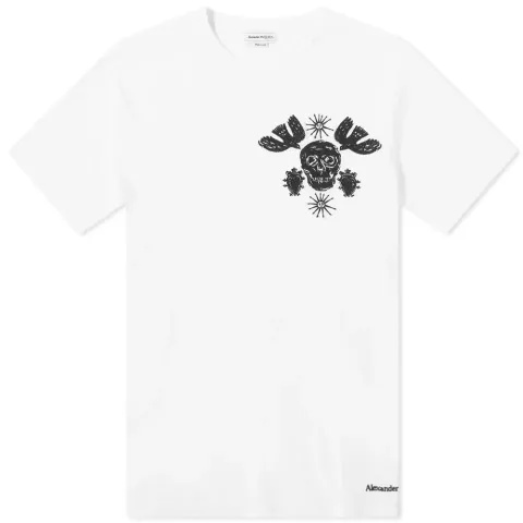 Skull Embroidered T-Shirt