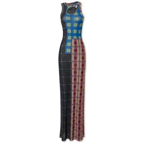 Mesh Tank Maxi Dress