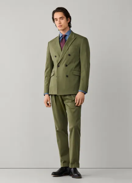 Tapered Fit Formal Stretch Cotton Trouser