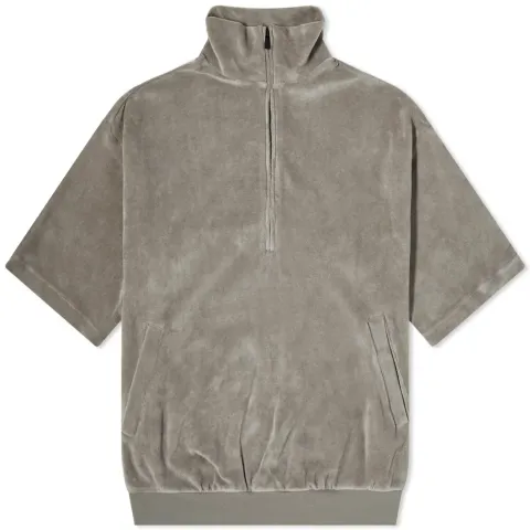 Women's Velour Zip Mock Neck