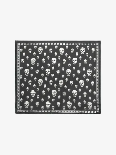 Classic Silk Skull Scarf