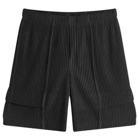 Pleated Cargo Shorts