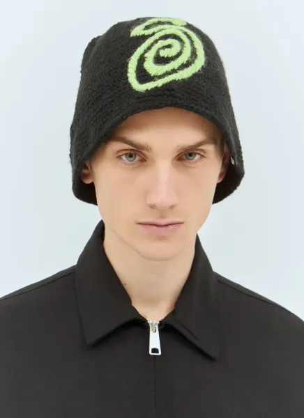 Swirly Knit Bucket Hat
