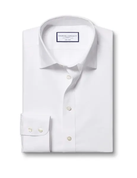 Charles Tyrwhitt Slim Fit Non Iron Pure Cotton Shirt White