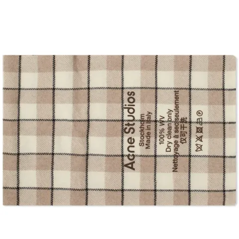 Cassiar Check Narrow New Scarf