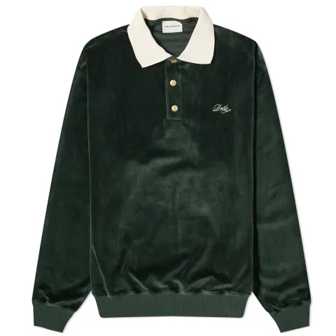 Presented by END. Embroidered Velvet Fleece Polo