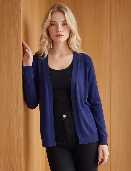 Roman Petite Stretch Cardigan Navy