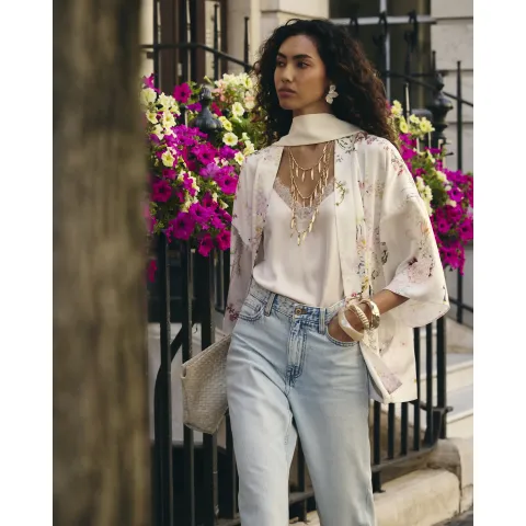 River Island Floral Print Kimono