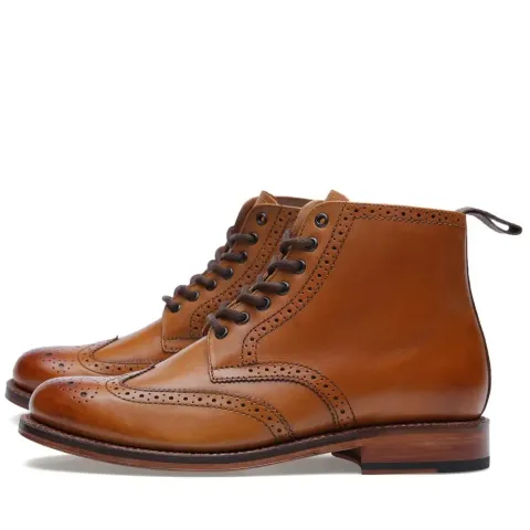 Sharp Brogue Derby Boot