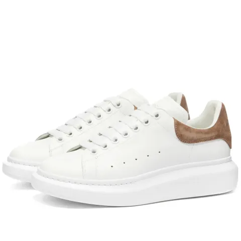 Suede Heel Tab Wedge Sole Sneaker