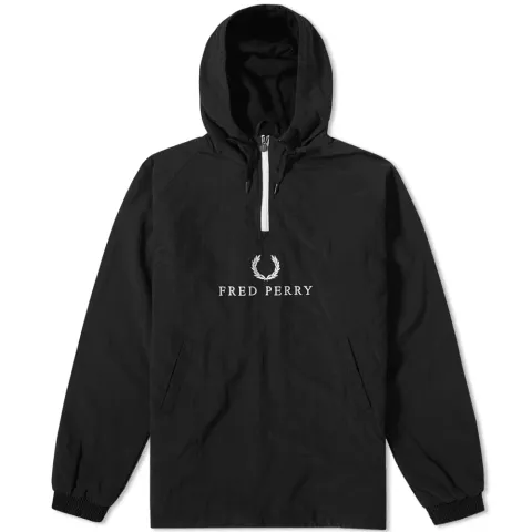 Fred Perry Embroidered Half Zip Jacket