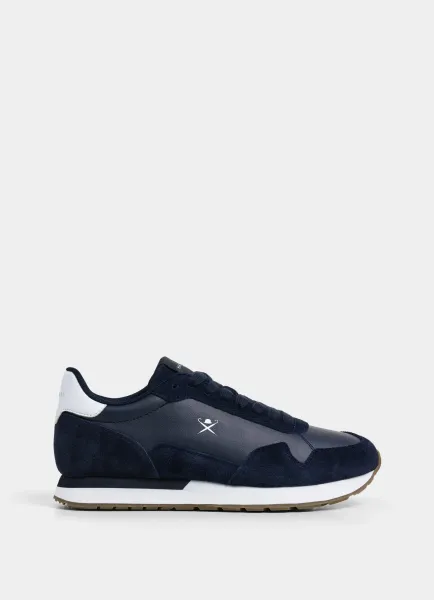 Vector Plain Leather and Suede Trainers