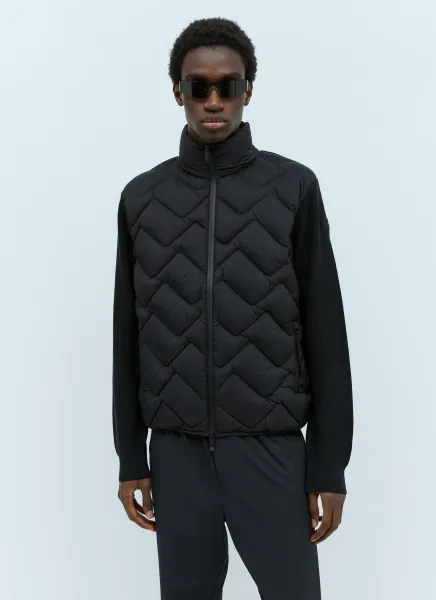 Zip-Up Down Cardigan
