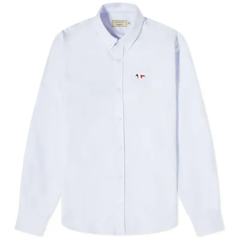 Maison Kitsuné Tricolor Fox Patch Classic Shirt