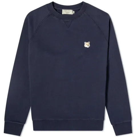 Maison Kitsuné Fox Head Patch Crew Sweat