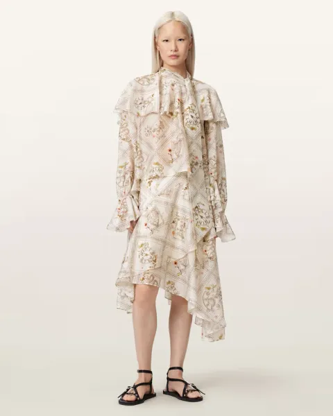 Heba Relaxed Fit Floral Organza Blouse