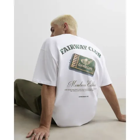 River Island Cotton Fairway Club T-Shirt