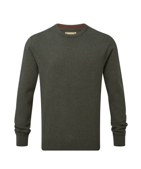 Schöffel Country Calton Cotton Cashmere Crew Jumper - Loden Green