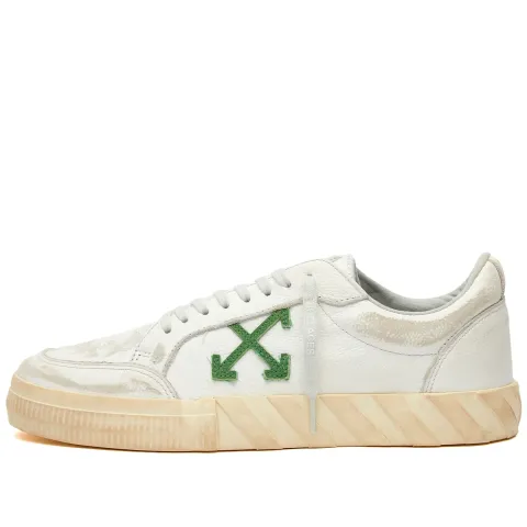 Low Vulcanised Distressed Leather Sneaker