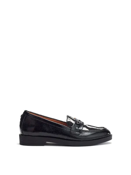 Fumia Zebra-Trim Slip-On Shoes