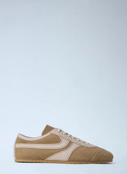 Suede Trimmed Sneakers