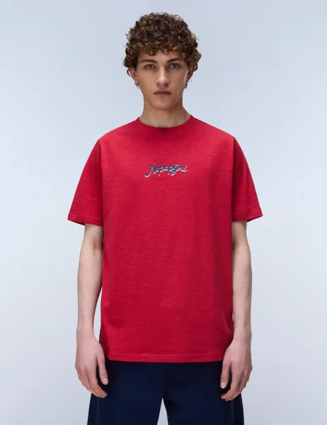 Napapijri Elior Pure Cotton T-Shirt Red