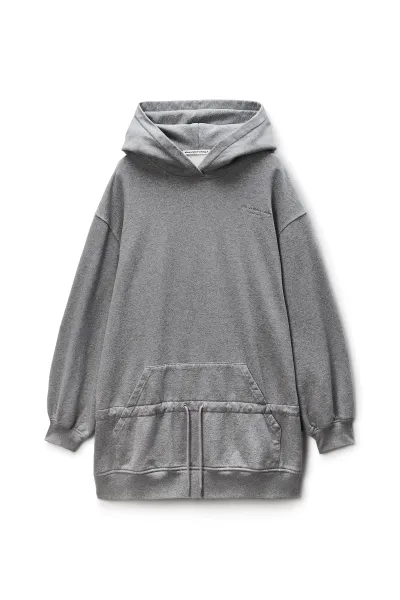 Dropped Waist Hoodie Dress
