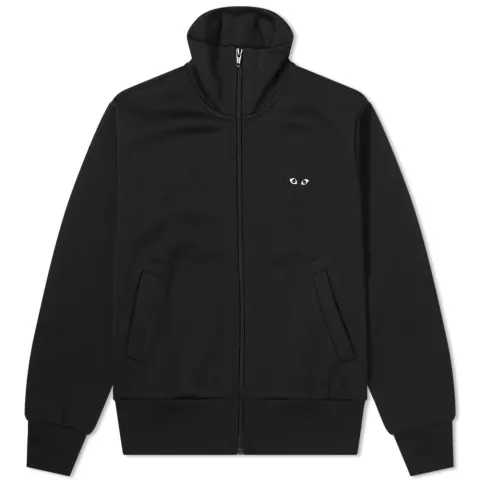 Comme des Garcons Play Women's Black Heart Zip Backprint Tra