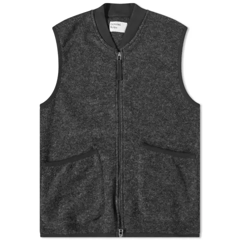Wool Fleece Zip Waistcoat
