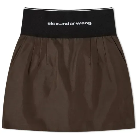 Elastic Logo Mini Skirt