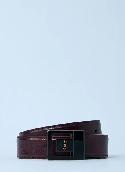 Logo Motif Leather Belt