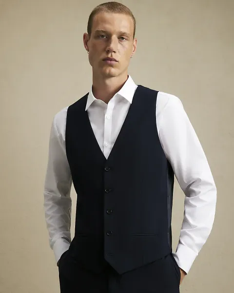 River Island Slim Fit Waistcoat
