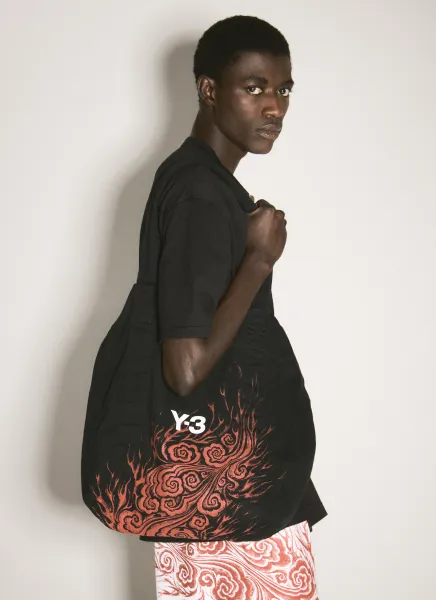 Logo Print Tote Bag