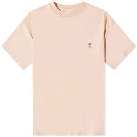 Drôle de Monsieur Embroidered Flower Logo T-Shirt