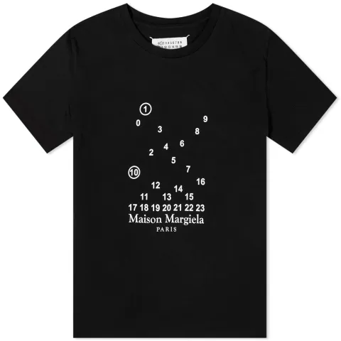 Fitted Numbers Logo T-Shirt