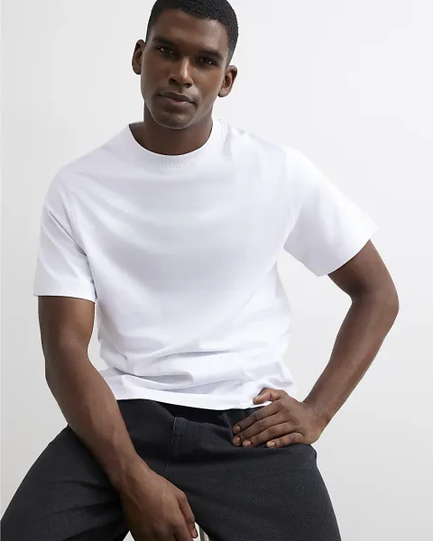 River Island Regular Fit Cotton Midweight T-Shirt