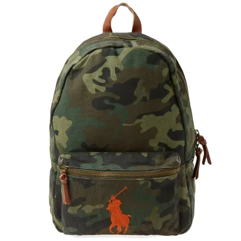Polo Player Canvas Backpack