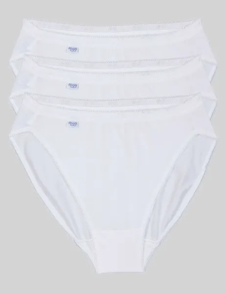 Sloggi 3pk Cotton Rich Tai Briefs White