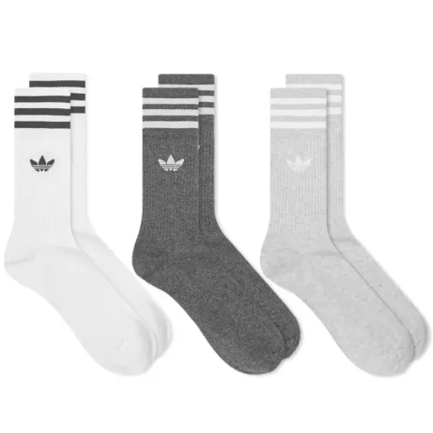 Solid Crew Sock - 3 Pack
