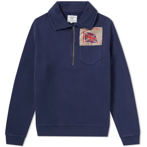 Britannia Half Zip Sweat