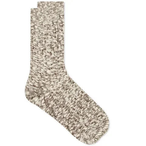Light Weight Slub Crew Sock
