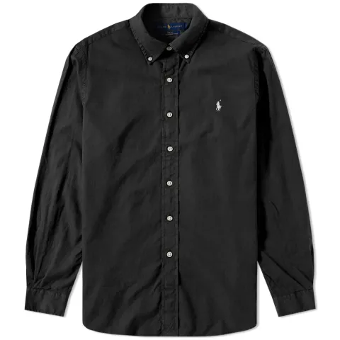 Garment Dyed Button Down Twill Shirt
