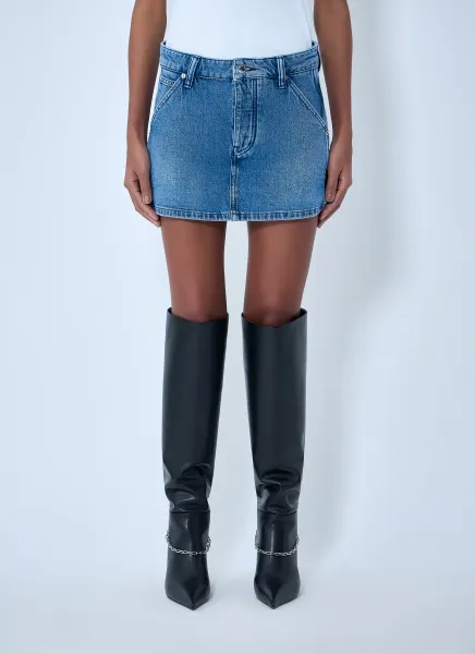 Denim Mini Skirt
